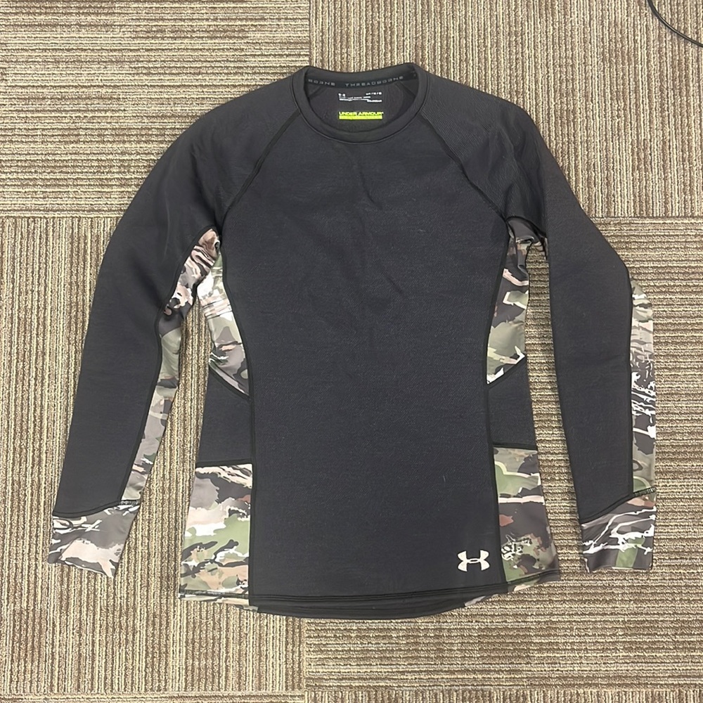 Ladies Under Armour Scent Control Cold Gear Camo Long Sleeve Shirt camouflage